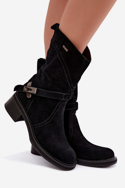 botins isolados para mulheres Big Star UU274608 na cor preta