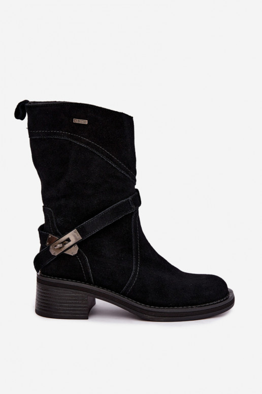 botins isolados para mulheres Big Star UU274608 na cor preta