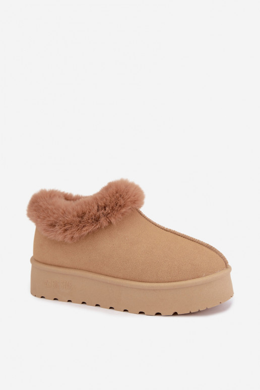 Botas de neve com plataforma e pelo Big Star UU274202 em marrom