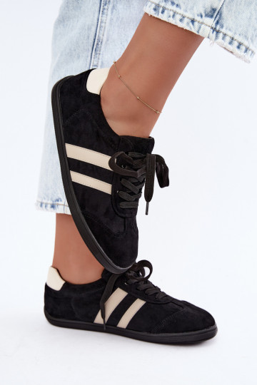 Sapatilhas femininas Barefoot cor preta Kessy