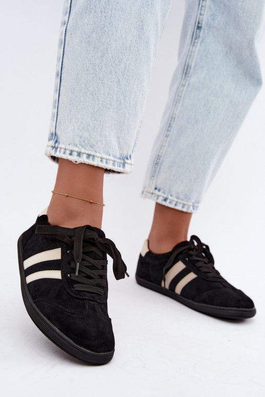 Sapatilhas femininas Barefoot cor preta Kessy