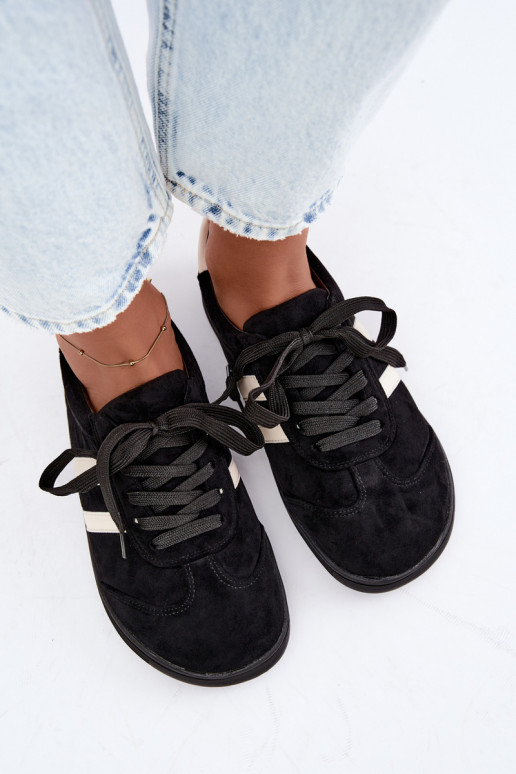 Sapatilhas femininas Barefoot cor preta Kessy