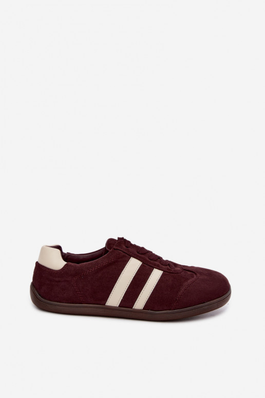 Sapatilhas femininas Barefoot cor bordô Kessy