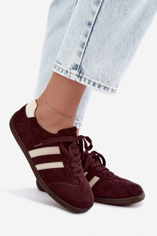 Sapatilhas femininas Barefoot cor bordô Kessy
