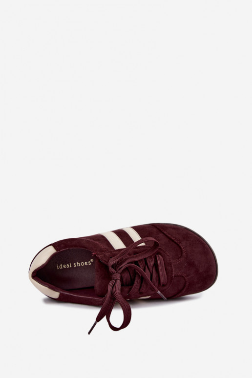 Sapatilhas femininas Barefoot cor bordô Kessy