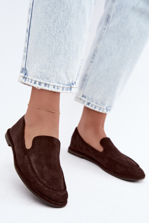 Mocassins femininos cor chocolate Mireliah
