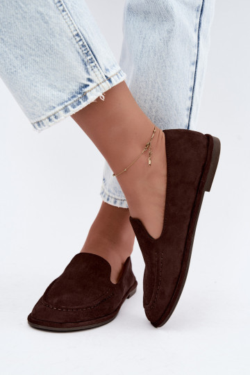 Mocassins femininos cor chocolate Mireliah 2