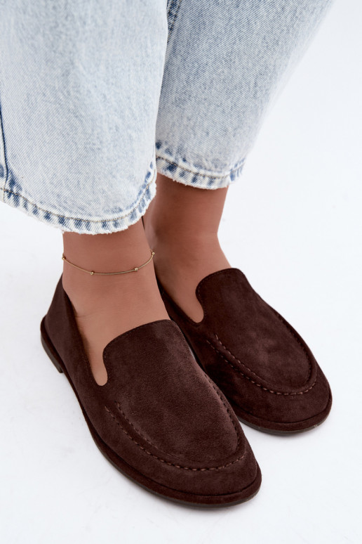 Mocassins femininos cor chocolate Mireliah