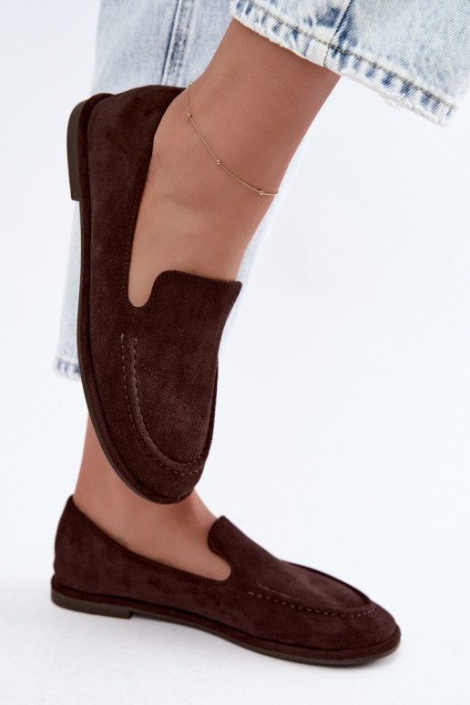 Mocassins femininos cor chocolate Mireliah