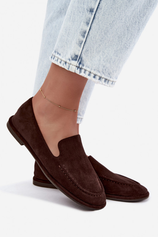 Mocassins femininos cor chocolate Mireliah