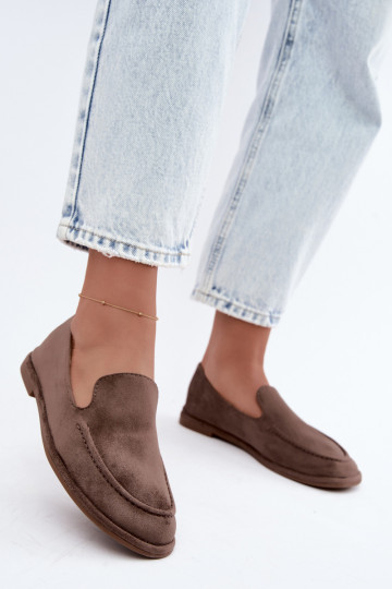 Mocassins femininos cor argila Mireliah 2