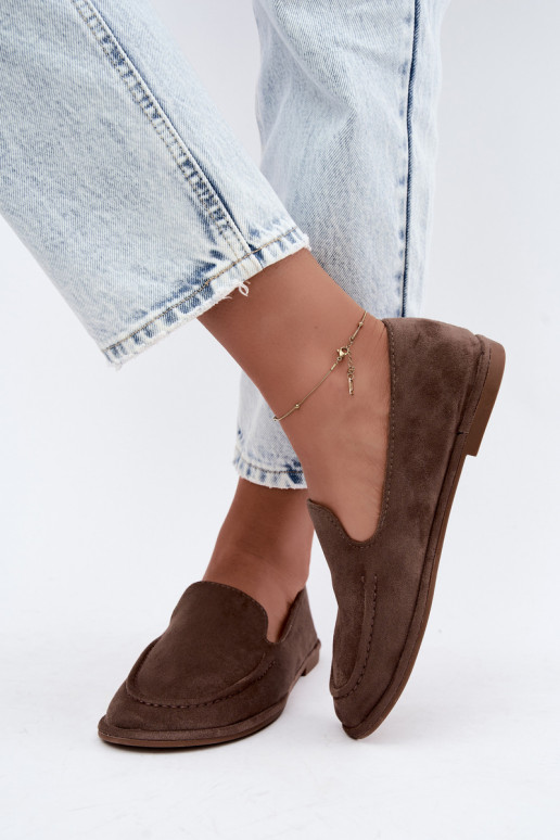 Mocassins femininos cor argila Mireliah