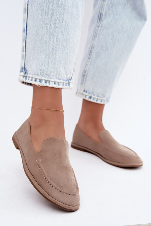 Mocassins femininos cor areia Mireliah