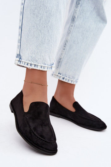 Mocassins femininos cor preta Mireliah