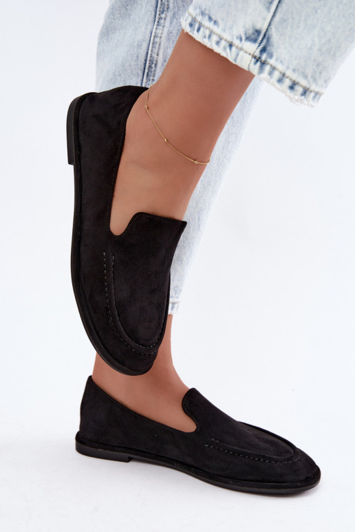 Mocassins femininos cor preta Mireliah