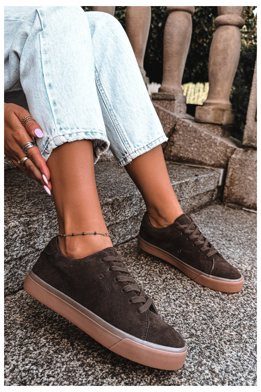 Ténis femininos Big Star UU274243 cor chocolate