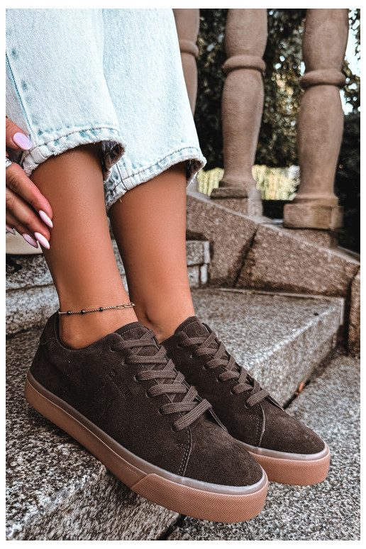 Ténis femininos Big Star UU274243 cor chocolate