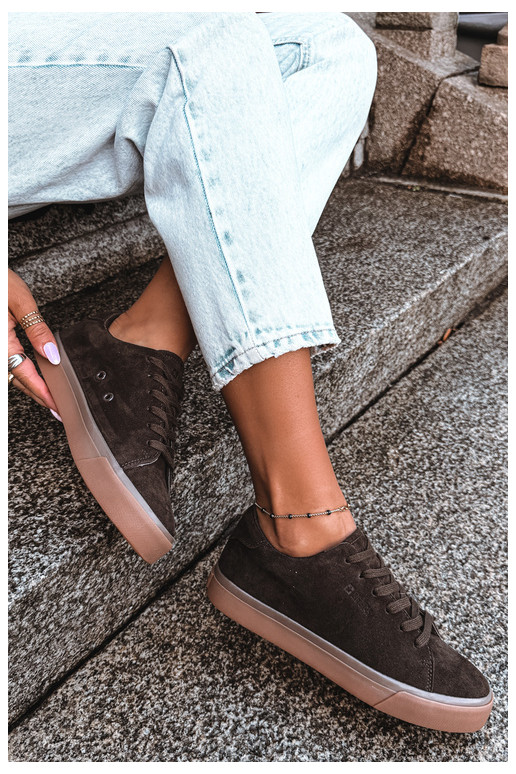 Ténis femininos Big Star UU274243 cor chocolate