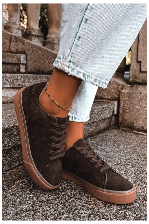 Ténis femininos Big Star UU274243 cor chocolate