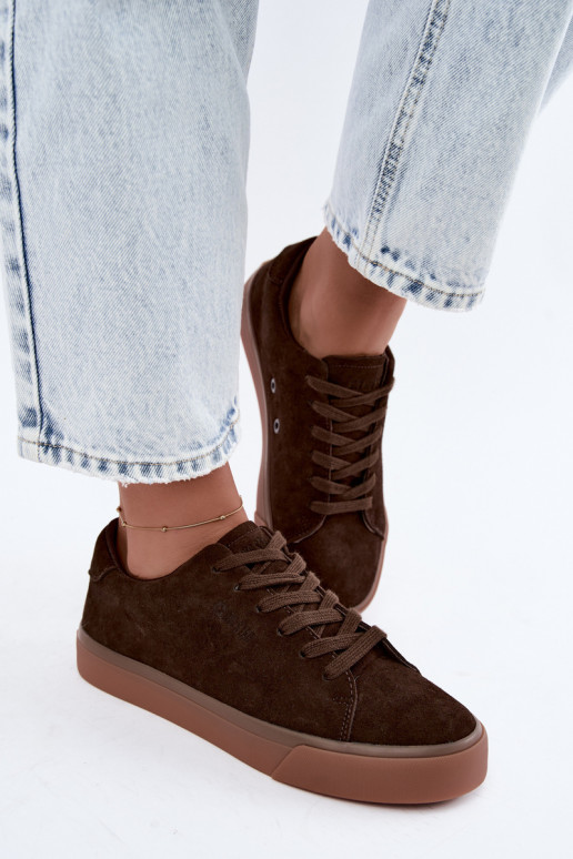Ténis femininos Big Star UU274243 cor chocolate