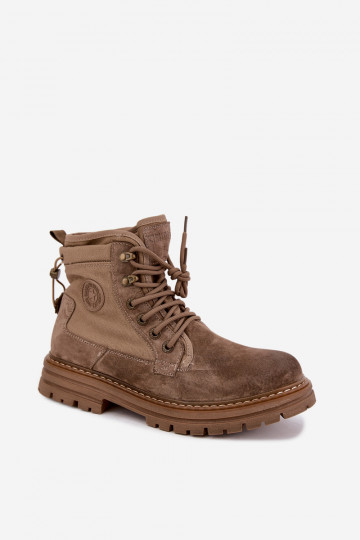 Botas de camurça cor de areia para homens Big Star UU174253