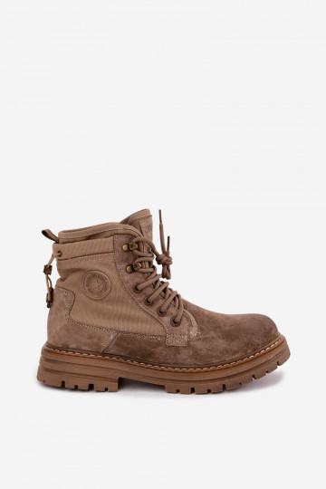 Botas de camurça cor de areia para homens Big Star UU174253 2