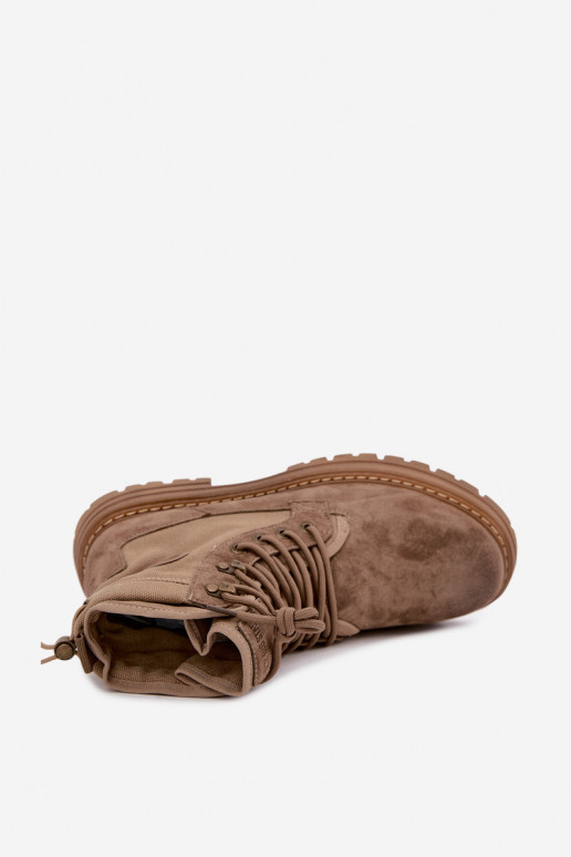 Botas de camurça cor de areia para homens Big Star UU174253