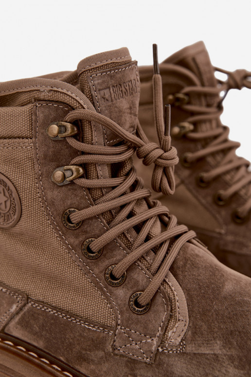 Botas de camurça cor de areia para homens Big Star UU174253