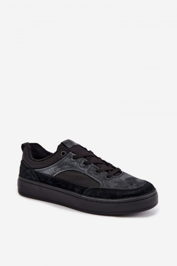 Sneakers de camurça pretos isolados para homens Big Star UU174118