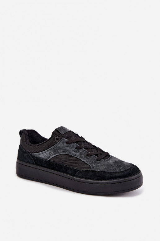Sneakers de camurça pretos isolados para homens Big Star UU174118