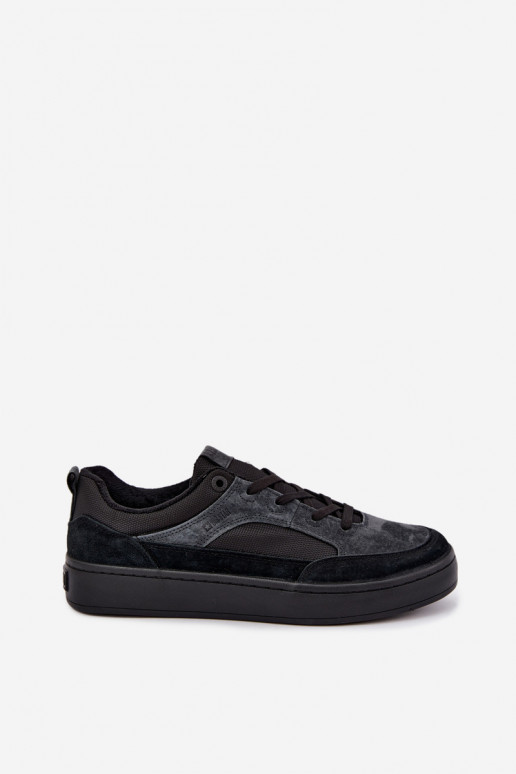 Sneakers de camurça pretos isolados para homens Big Star UU174118