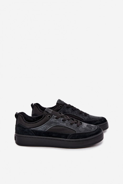 Sneakers de camurça pretos isolados para homens Big Star UU174118