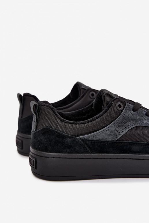 Sneakers de camurça pretos isolados para homens Big Star UU174118