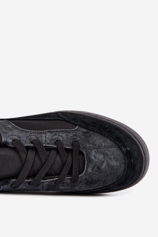 Sneakers de camurça pretos isolados para homens Big Star UU174118