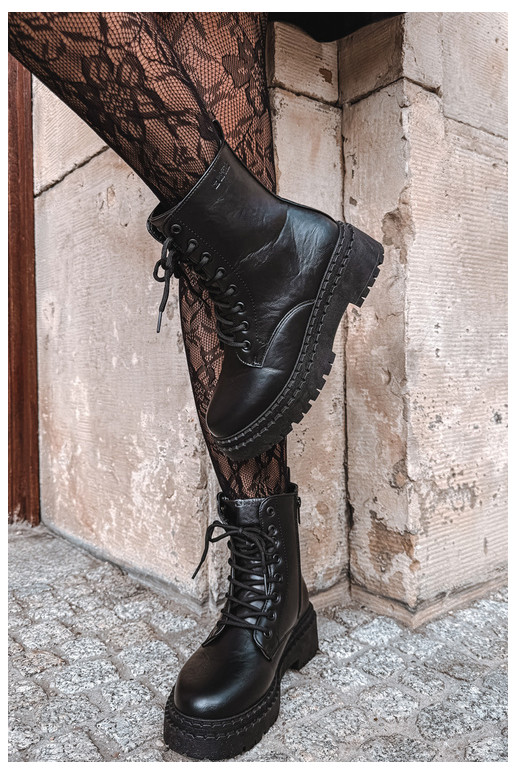 Botins femininos Big Star UU274816 em preto