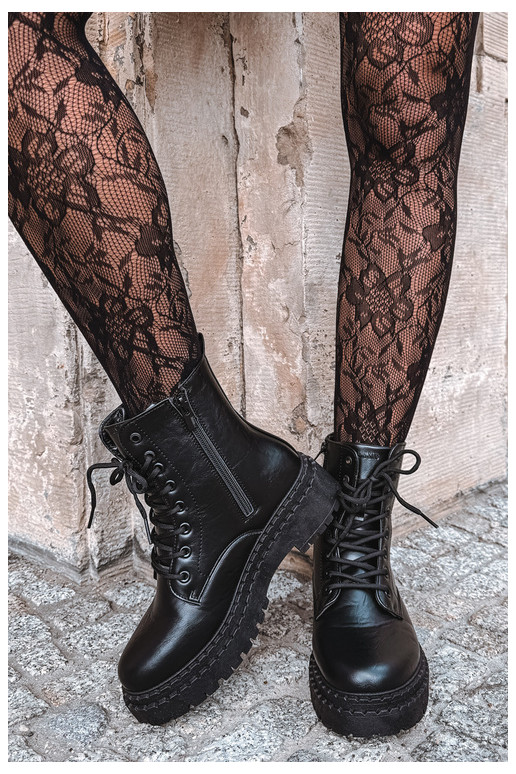 Botins femininos Big Star UU274816 em preto
