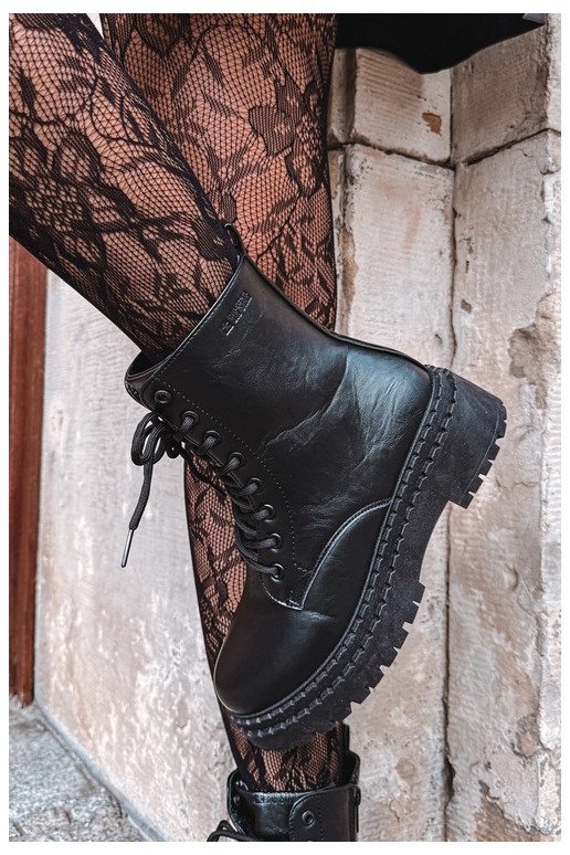 Botins femininos Big Star UU274816 em preto
