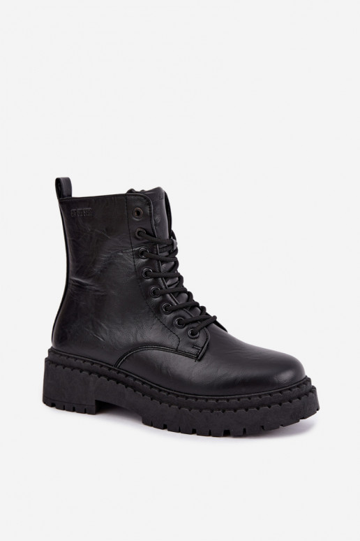 Botins femininos Big Star UU274816 em preto