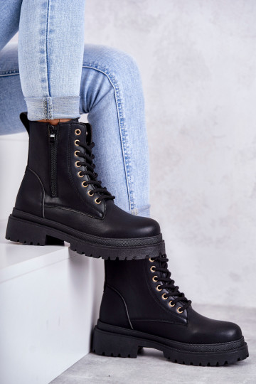 Botins isolados pretos femininos Dorchen