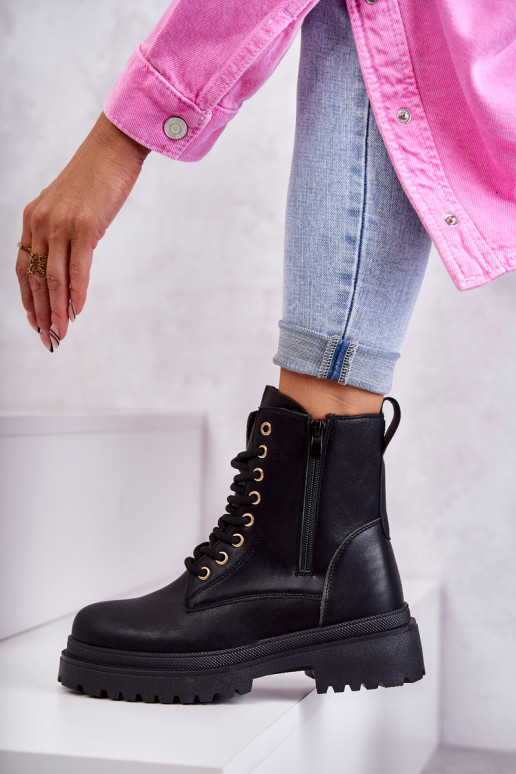 Botins isolados pretos femininos Dorchen