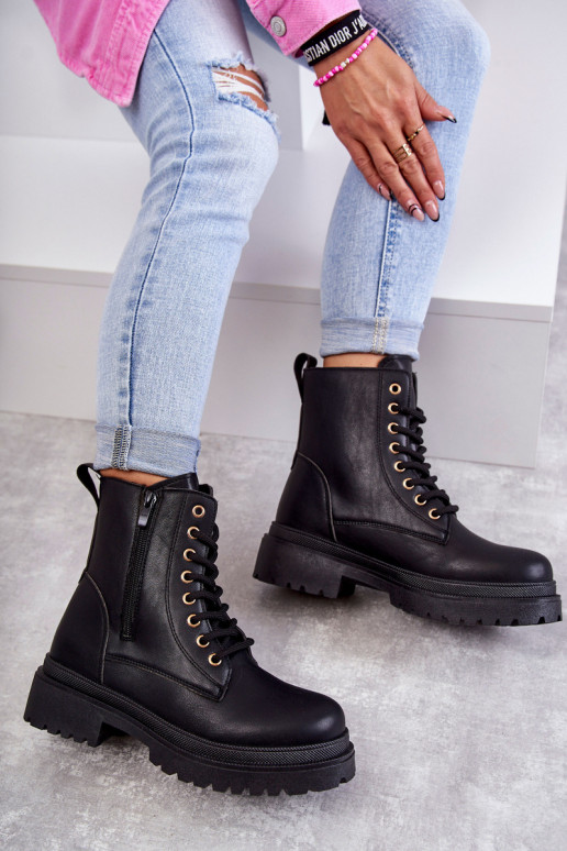 Botins isolados pretos femininos Dorchen