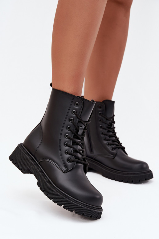 Botins de trabalho isolados pretos femininos Tavera