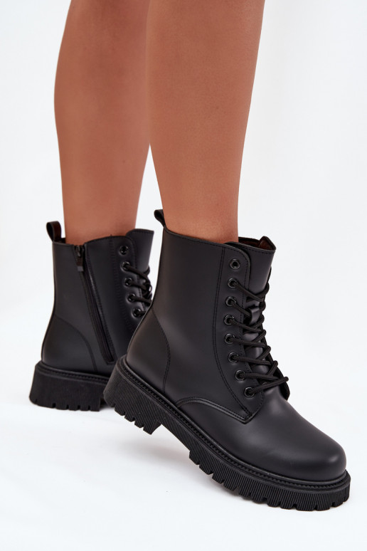 Botins de trabalho isolados pretos femininos Tavera