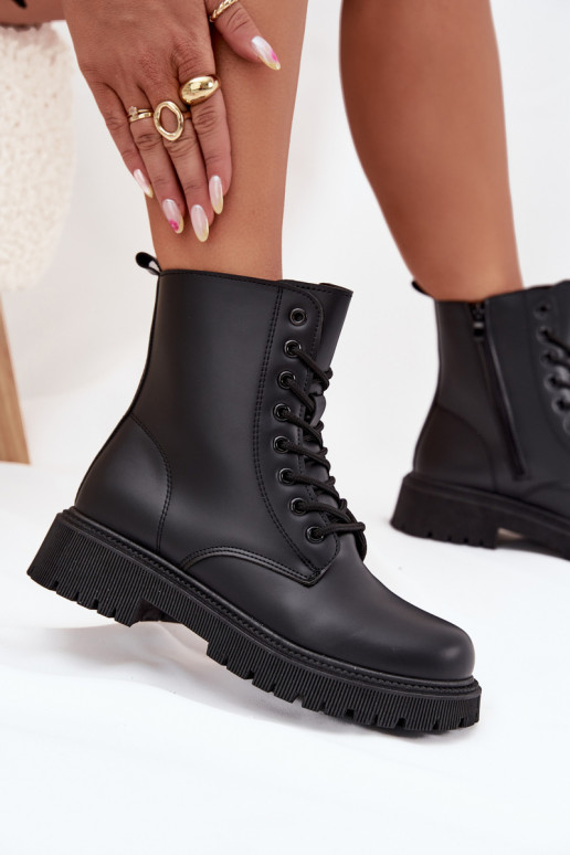 Botins de trabalho isolados pretos femininos Tavera