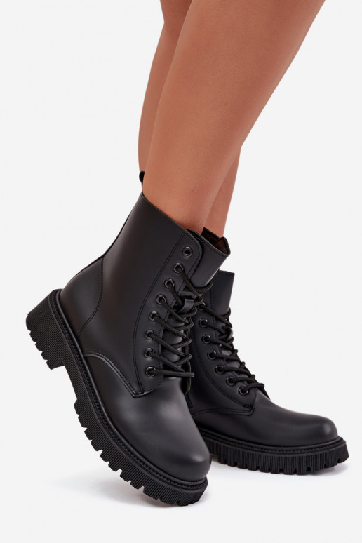 Botins de trabalho isolados pretos femininos Tavera