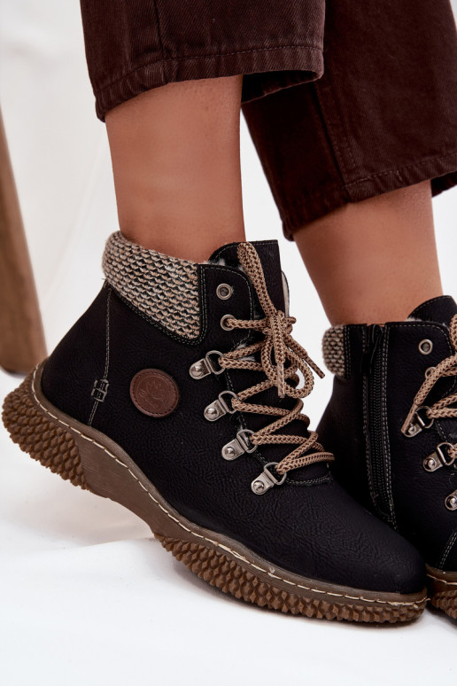 Botins isolados pretos femininos Zenaya
