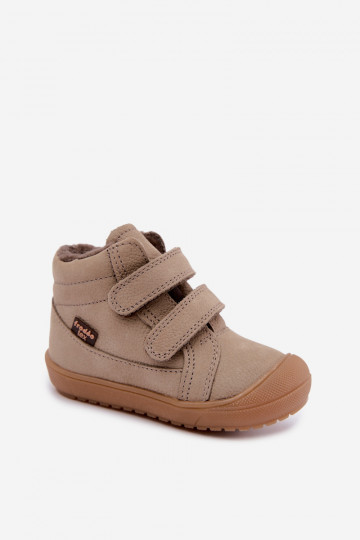 Botas de inverno em couro para crianças Froddo G2110138-4 cor areia