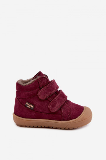 Botas de inverno em couro para crianças Froddo G2110138-12 cor bordô 2