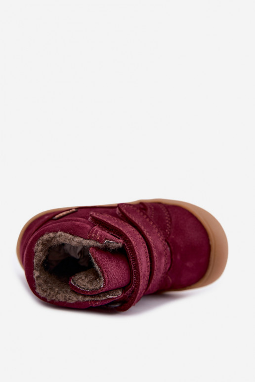 Botas de inverno em couro para crianças Froddo G2110138-12 cor bordô
