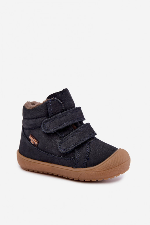 Botas de inverno em couro para crianças Froddo G2110138 azul escuro